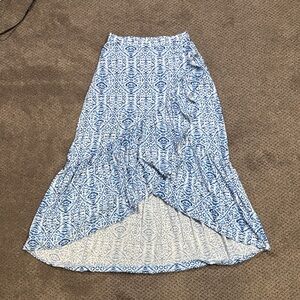 Blue Patterned Women's Skirt